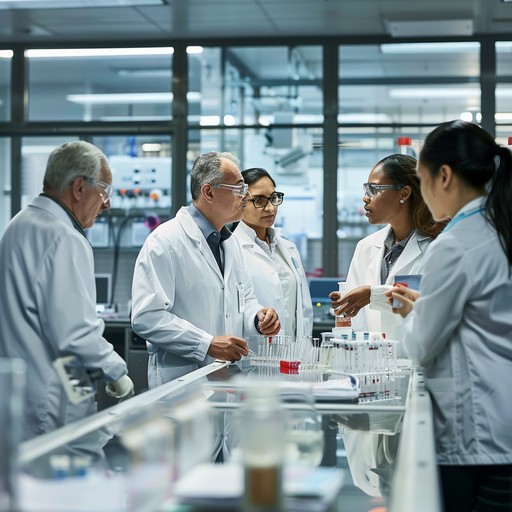Research team collaborating